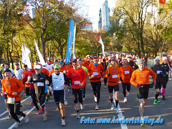 Spasslauf statt New York Marathon im Central Park